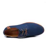 Casual Shoes Brand 2024 Suede Leather Men Oxford Classic Sneakers For Male Comfortable Footwear Large Size 38-48