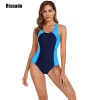 Garnitury Riseado 2024 One Piece Swimsuit Kobieta Sport Swimwear Beach Rashguard Suit Stuts Raceback Kąpiel dla dziewcząt