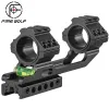 Acessórios Escopo tático Montagem de 1 polegada 30 mm de mira óptica anéis de cantilever Riflescope Mounds Use para Rails de 11 mm de picatinny de 11 mm