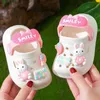 Sandals kids baby Girls Summer Sandals Soft Sole Toddler children Indoor Slippers Cartoon Boys Breathable Hollow Shoes 240423