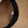Japanese Childrens Baby Simple and Generous Travel Sunshade Sunscreen Raffi Straw Hat Hand Knitted Sun 240415