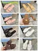 Luxe en comfortabele modeontwerper Slippers Hoge kwaliteit dames platte hakken hoogwaardige schapenvacht patches casual stijl maten 35 tot 43