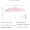 Parapluies JFBL Retro Dots Umbrella Fold Women Women UV 3 pliage parasol Rainsun Rainproof