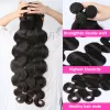 Wigs Luvin 30 40 Inch Brazilian Body Wave Remy Hair Weave Double Drawn 3 4 Bundles Raw Natural Color 100% Human Hair Weft Extension