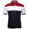 Polos da uomo Polo Shirt Color Match Fashion Short Short Shorts For Business Style Leisure Summer Top Tennis Wear