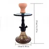 Smoking Pipes Arabian Hookah Set Acrylic Medium Single Pipe Shisha Ceramic Bowl Pipe Accessories Birthday Gift T240423