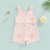 One-Pieces Baby Girls Vêtements Summer Floral Rainbow Jumps pour nouveau-nés Nouveaux arrivants bébé Vêtements de mode Girl Kids Mompers