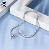 ORSA JEWELS 925 Sterling Silver Tennis Bracelet for Women Cubic Zircon Bling Party Jewelry Gift Wholesale SB61 240423