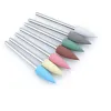 Bits 1pcs Silicone Nail Drill Milling Cutter Drill Bits Files Burr Buffer for Electric Machine Nail Art Grinder Cuticle Cutter Tools