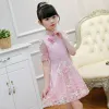 Swimwear Girls Dress Summer Clothes Hanfu New Fashion Children's Vintage Net Yarn Dress Kids Girls Dresses for School Wedding of 12 Years