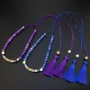 Kettingen natuursteen kralen nekverschil kwanden ketting handgemaakte vrouwen brei choker arabische kaftan banket sieraden nek ketting zonnepanaten