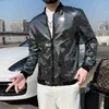 جاكيتات الرجال Jas Springs New Sequin Bomber Jacket Mens Y2K Long Sleeved Flash Zipper Thin Thin Hip-Hop Night Club Stage Arcade Jacket Mensl2404