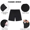 Mäns badkläder Escatch Mens Swimming Trunks med kompressionsfoder 2 i 1 snabbtorka gym sportshorts Simmar med blixtlåsfickor D240424