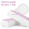 Epilator High Quality New 100pcs Removal Nonwoven Body Cloth Hair Remove Wax Paper Rolls Hair Removal Epilator Wax Strip Paper d240424