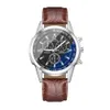Hot Blue Light Glass Belt Men's Watch Fashion Gift Quartz Watch grossist för herrtillverkare