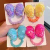 Аксессуары для волос Дети девочки Big Sequin Bow Elastic Hair Bands Scrunchies Fashion Hair Gies Rubber Bands Hair Clip Girls Gift Accessory