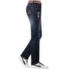 Jeans masculins hiver épaissison Bruce Shark Hommes pantalon mode décontracté jambe droite jean pantalon doux pantalon grande taille 42 240415