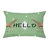 Cuscino da 30x50 cm Coperchio federa giraffe cactus foglie pazzo ciao divano camera da letto casa casa vivente per arredamento