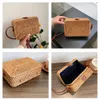 Handmade Crossbody Bag Adjustable Strap Rattan Women Handbags Large-capacity Portable Durable Storage for Ladies Shopping Trip 240422