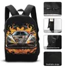 Sac à dos ultime voiture de sport divers styles wall graffiti camping sac à dos pour les sacs d'esthétique jeunes colorés grand sac à dos coloré