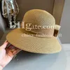 Kvinnor Straw Hat Luxury Elegant Bucket Hat With Ribbon Bow Trendy Party Straw Hat Beach Travel Hat Sommar Sunshade Hat