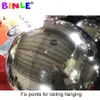 Gümüş dev şişme ayna topu dekorasyonu 50cm 1.5m şişme ayna küresi açık ayna balonu
