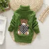 Truien babymeisjes trui herfst/winter slijtage warme cartoon truishirt kinderen pullovers bovenkleding pasgeboren coltrui kleding kleding