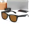 Groupes masculins marques classiques rétro femme lunettes de soleil luxe usure de cadre en métal concepteurs de châssis interdire les lunettes de soleil femme 2140 Rays polarisants Box deigner de l'objectif ytyr