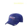 Luxury Hat Fashion Designer Cap Baseball Cap Luxury Fashion Märke Mens Political Cotton Twill Baseball Hat Blue