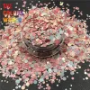 Paillettes TCT260 Mélangez couleur Round Dot Shape Nails Nail Art Decoration Corps Makeup maquilleur PEINTURE PEINTURE GEL