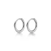 Clips Real 925 Sterling Silver Minimalistische Boheemse ronde oor gesp voor dames Hoop Earring Sieradenaccessoires