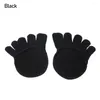 Women Socks Accessries High Heels Half Insoles Foot Care Invisible Toe Forefoot Pad Non-Slip Five Fingers