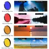 Filters APEXEL camera Lens Kit 0.45x wide+52mm UV Full Blue Red Color Filter+CPL ND32+Star Filters for Nikon Canon EOS iPhone all phones