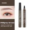 Förbättrare Fourclaw Eyebrow Pencil 5Color 3D Natural Wild Eyebrow Makeup Contouring Pen Waterproof Longlasting Eyes Make Up Fashion Girl