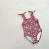 Badebekleidung Girls Bikini ein Stück Badeanzug Baby Rüschenkante Prinzessin Rückenless heiße Frühling Badeanzüge Maillot de Bain Enfant Fille