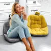 Oreiller inyahome dessin animé chaise de siège en velours avec support arrière