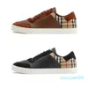 15A Classical Casual Walk Out of Office Sneaker with Box Flat Sole Board Men Shoes Coffee Black Superstar Designer Scarpe Floor Lace-up