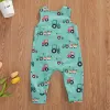 One-Pieces Citgeett Sommer Neugeborene Baby Jungen Mädchen Baumwolle Strampler Ärmel und Knöpchen-Jumpsuit Playsuit Overguts Casual Outfits