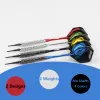 Darts Cyeelife 17+18G Пластиковый наконечник Darts 12 упаковок с 4 цветами алюминиевые валы+резиновые кольца+100 мягких точек+инструмент+12 боев