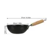 Pans Flat Bottom Wok Cast Iron Kitchen Skillet Stovetop Non Stick Griddle Pan Japanese Fry Home Small Pot