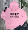 Sweatshirts Kapuzenhaubeer Fleece Hoodies Frau Jumper Frau Sweatshirt kostenlose Umarmungen Just Witze