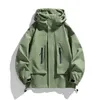 Jackets para hombres Y2K a prueba de viento 2024 Chaqueta estándar Fibra de poliéster al aire libre Fibra de primavera/ropa de verano para hombre Bestslingl2404