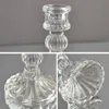 Nouveauté en verre bougeur nordique décor chandelle romantique stand de bureau accessoires de centres de mariage