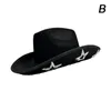 Beretti Cappello da cowboy Western Style Ladies Retro Trendy Accessori per visiera a cinque punti Dick Star Dome Party Q9z2