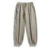 Pants Men's Summer Elastic Quick Drying Ice Silk Thin Sunscreen Sports 9Point Pants Male Loose Korean Anti Mosquito Casual Trousers