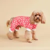 Pyjamas de vêtements pour chiens j'aime les costumes de combinaison doux maman pour les petits chiots médiums de la fête des mères de chat