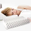 Massager Natural 100% Latex Neck Memory Pillows Thailand Latex Kudde Vuxen Barn Cervical Spine Massage Pillow Core Home Hotel Pillow