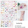 15Pcs/Set Lovely Engineering Vehicle Water Transfer Waterproof Temporary Tattoo Stickers For Children Boy Girl Gift Fake Tattoos