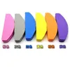 Nya 20st/Lot Moon Style Sponge Nail File Mini 100/180 Sandpapparfärgglada buffertverktyg