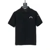 DSQ Phantom Turtle Men's Black White Polo футболка летние футболки вышиваемая футболка с коротким рукавом эластичная дышащая футболка с высокой улицей рубашки поло.